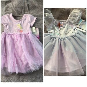 2 Disney sz 12 months (baby) Little Mermaid and Rapunzel You get both dresses.